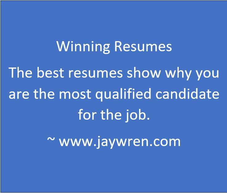 Winning Resumes