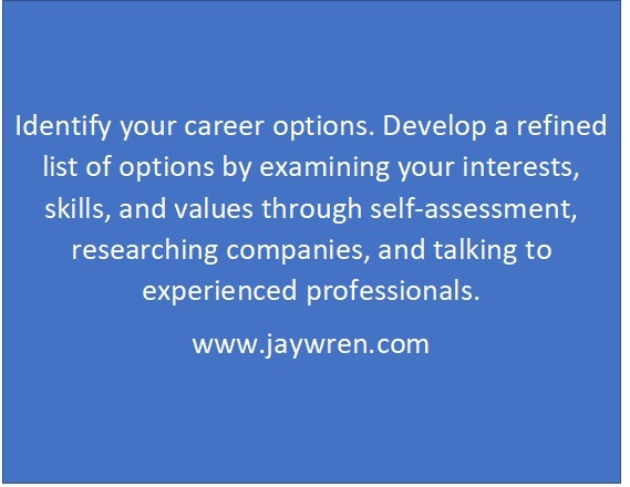 Identify Your Career Options